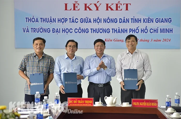 Hội Nông dân tỉnh Kiên Giang hợp tác với HUIT đào tạo, nghiên cứu khoa học